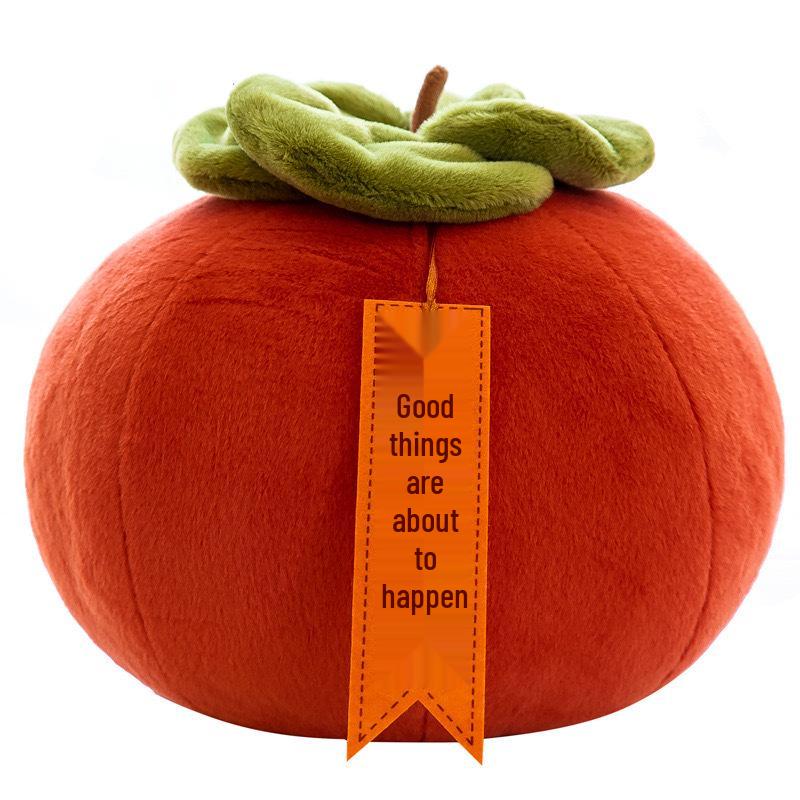 Persimmon Plush Pillow Doll - Simulated Cloth Toy for Sleep and Comfort