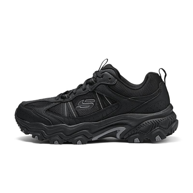 Skechers Yunye Black Warrior Men Low Functional Outdoor Shoes Black 237527-BBK 41.5