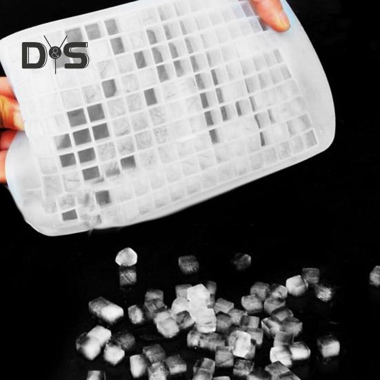 Silicone Mini Ice Cube Tray 160 Small Cubes Visual Sensory Ice Cubes Quick Freezing Easy Deicing Perfect DIY Tool