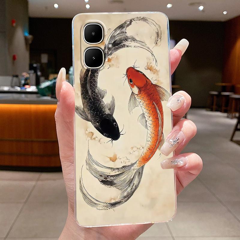 For Tecno Spark Go 2 Cover Case Luxury Dragon Cute Cool Boys Girls Soft TPU Bumper KM4 Techno Spark Go 2 Transparent Phone Case