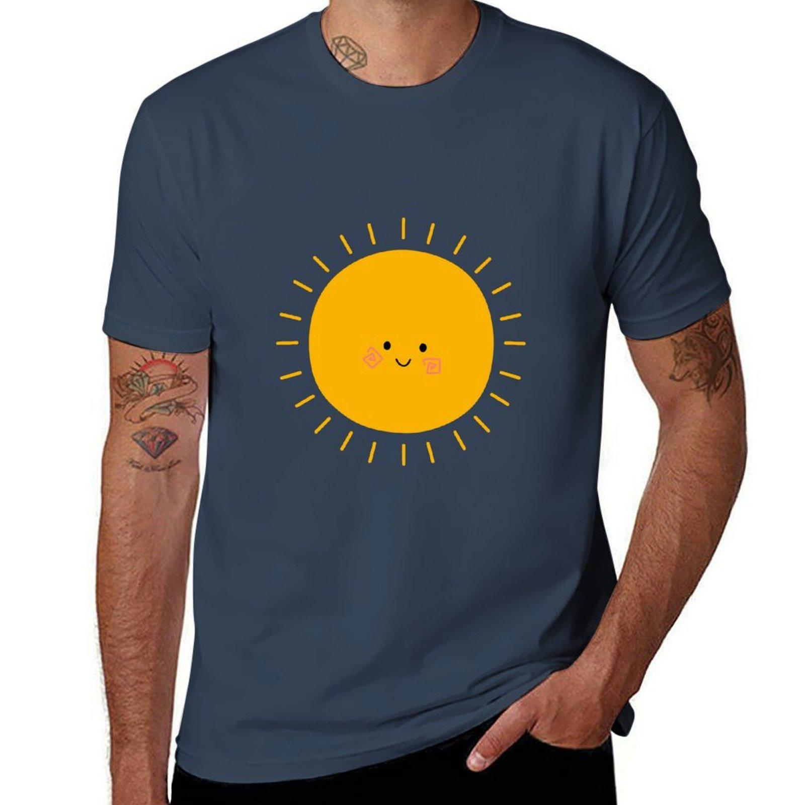 Here Comes The Sun Tshirt Plus Size Basic Short Sleeve Top S
