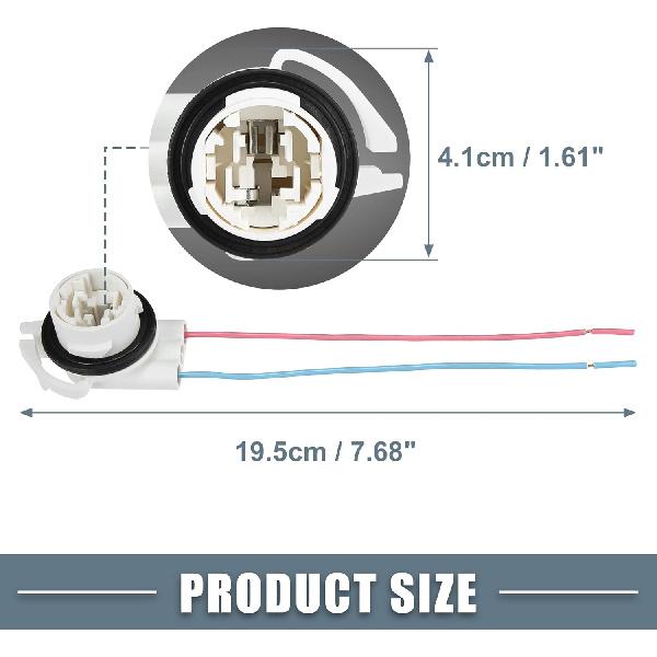 Car Light Socket Wire Harness Pigtail Socket 19258649 LS94 645-607 Daytime Running Lights Turn Signal Lamp Brake Light Socket for 3157 4114 4157