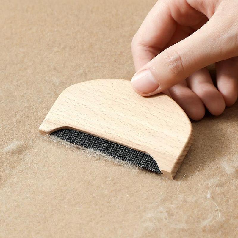 Epilierer aus Holz, Pullover, Kleidung, Rasierer, Stoff, Kleidung, Pullover, Fusselentferner, manuell, tragbarer Fusselschneider aus Holz, Kamm, Rasierer