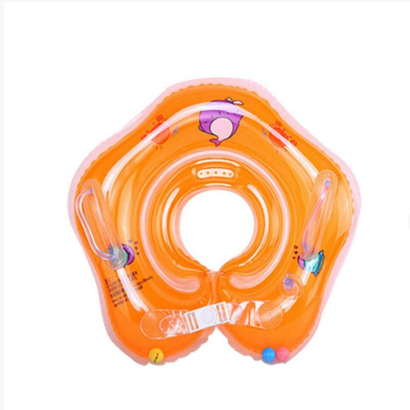 Baby Pool Swimming Bath Shower Neck Floating Water Tub Inflatable Circle Ring