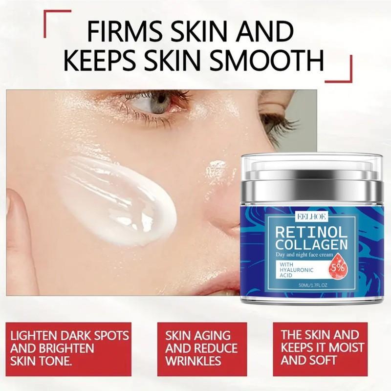 Eelhoe Retinol Collagen Cream For Smooth Radiant Skin Reduces Fine Lines And Dark Spots