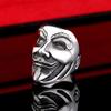 Retro Herrring Populär Hip-hop V for Vendetta Ring Clownmask Ring