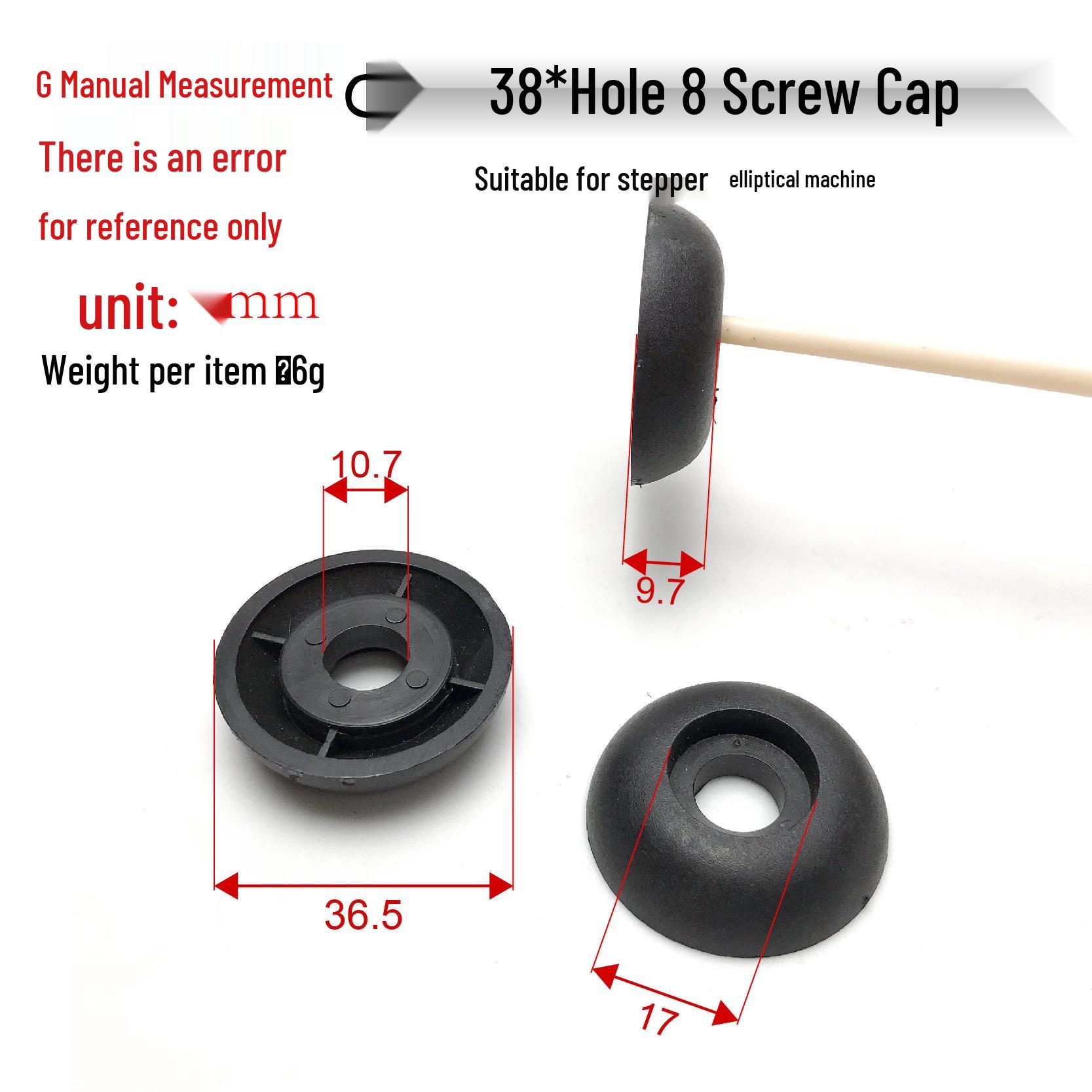 

38-Hole Arc Decorative Cover for Treadmill & Exercise Bike Screw Cap Plastic