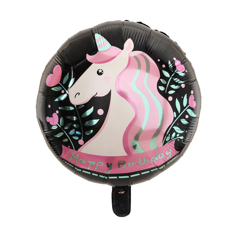 10pcs 18Inch Cartoon Rainbow Unicorn Foil Helium Balloons Baby Shower 1st Kids Unicorn Theme Birthday Party Decorations Kids Toy 5