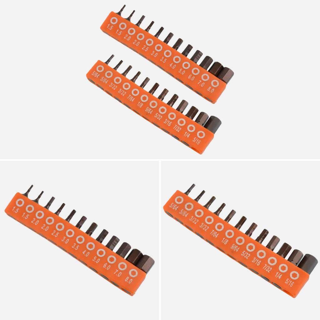 12/24Pcs Electric Screwdriver Bit Combination Set Hexagonal Screwdriver Accessories Attachment Screwdriver Bit Tool