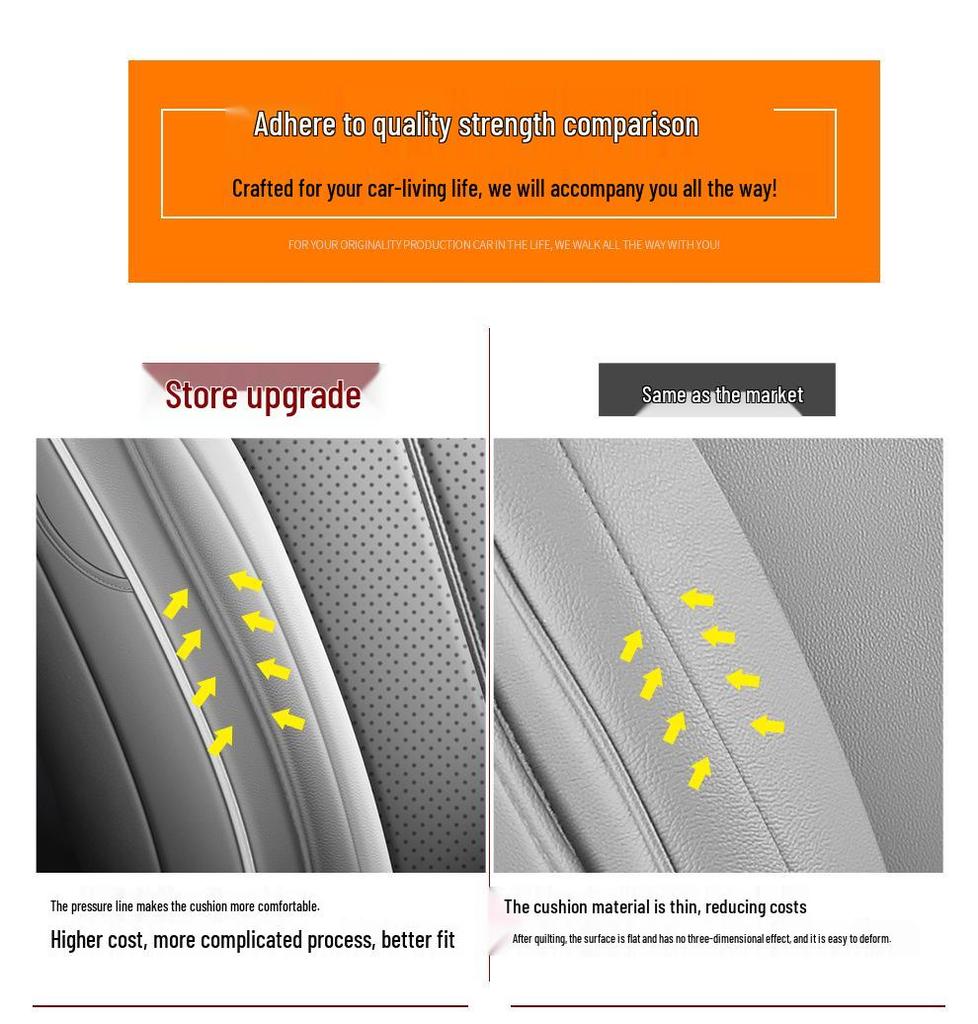 BYD E7 All-Season Full Leather Car Seat Cushion (Universal Fit)