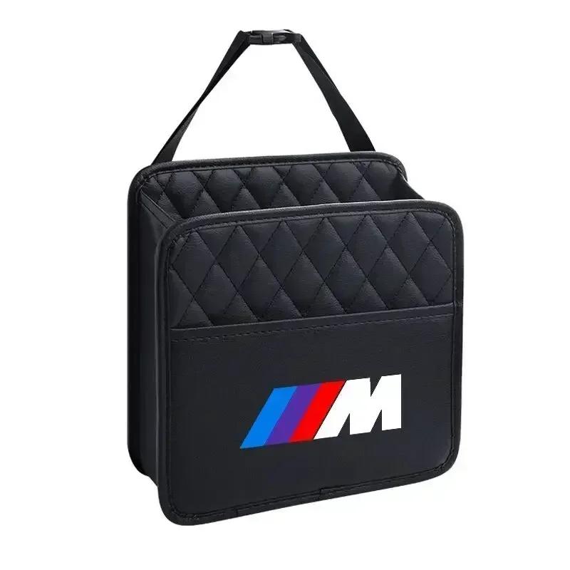 

New 2025 E90 For BMW Car Tissue Box PU Leather Auto Seat Hanging Paper Towel Holder Storage Accessories For BMW M M3 M4 M5