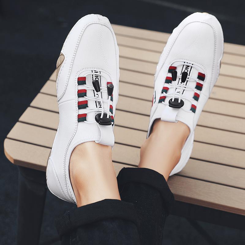 38-46 Men's Shoes Breathable Fashion Leather Shoes Soft Loafers Shoes  Driving Shoes Men