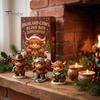 24-Tage-Countdown-Box Hochlandrind Adventskalender 2026, Weihnachten mit Acryl 2D Rinderliebhaber Geschenk Mini-Figur, Bauernhoftier Baumhänge-Dekoration für