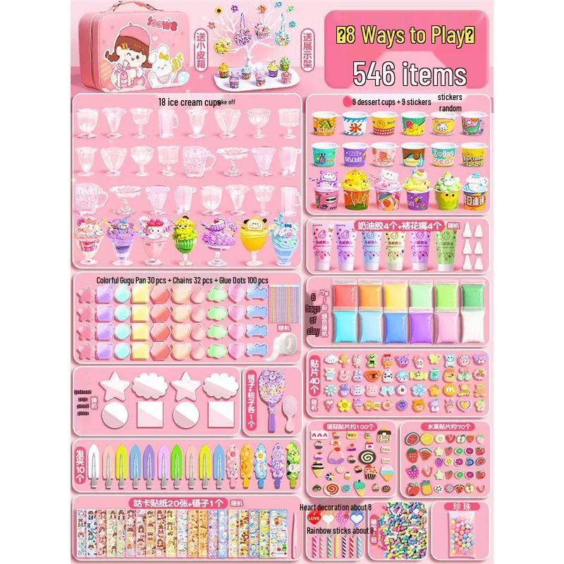 Dollhouse Materials for Role-Play: Real Kitchen Ice Cream Shop & Art Area for Kindergarten