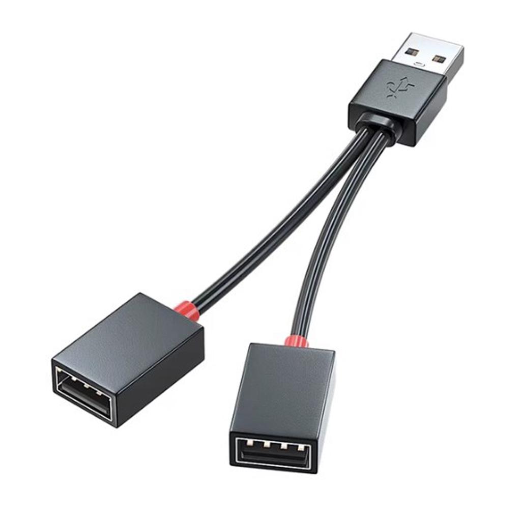 Cablu splitter USB 1 mufă masculin la 2 prize mamă Linie de prelungire USB Cablu de încărcare Adaptor de alimentare Convertor Splitter