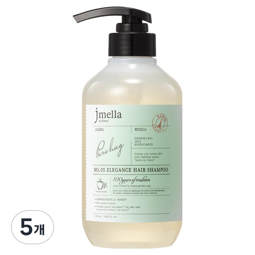 J.Mela in France Elegance Pure Hug Hair Shampoo 5 pcs 500ml