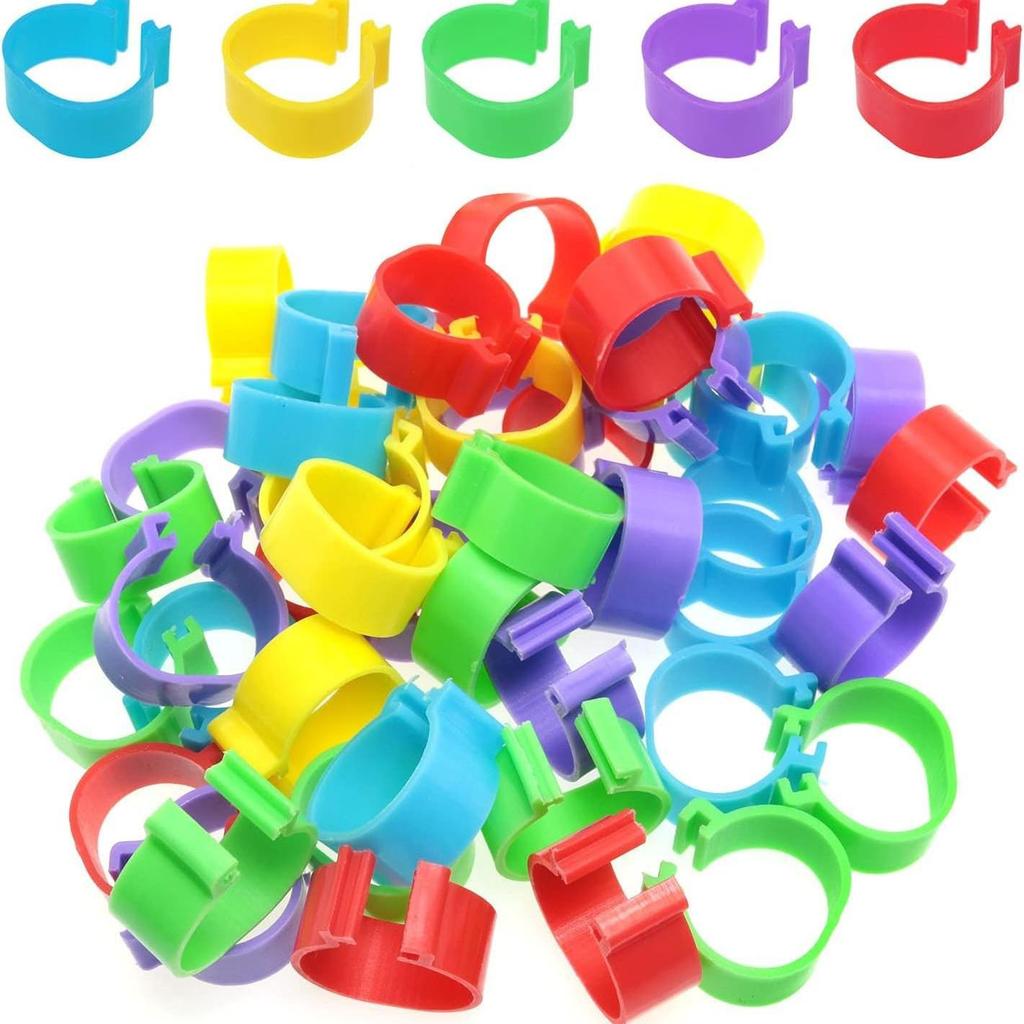 16mm Multi-color Numbered Chicken and Duck Identification Foot Ring