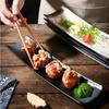 Lange Platte Dessertteller Japanischer Stil Keramik Sushiplatte Restaurant Barbecue Geschirr Hotel Haushalt Fischplatte
