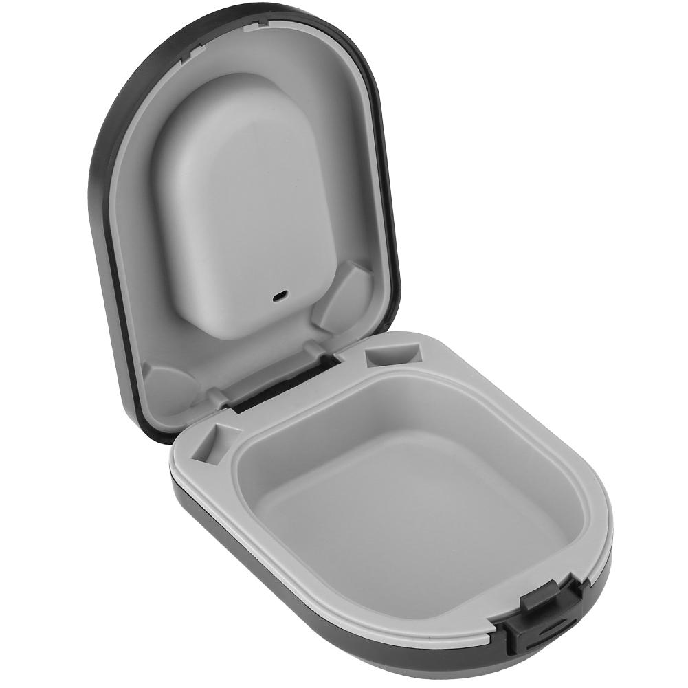 

Hearing Aid Case Waterproof Portable Drop Resistance Hearing Aid Storage Box Black