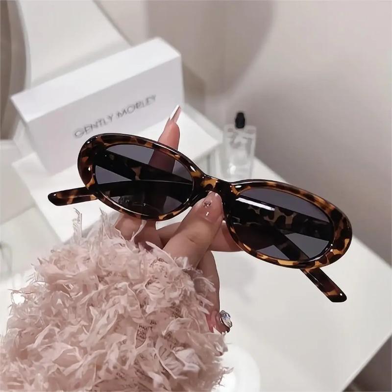 Vintage Oval Sunglasses Women New Trendy Punk Style Frame Eyeglasses Fashion Luxury Brand Designer Shades UV400 Eyewear