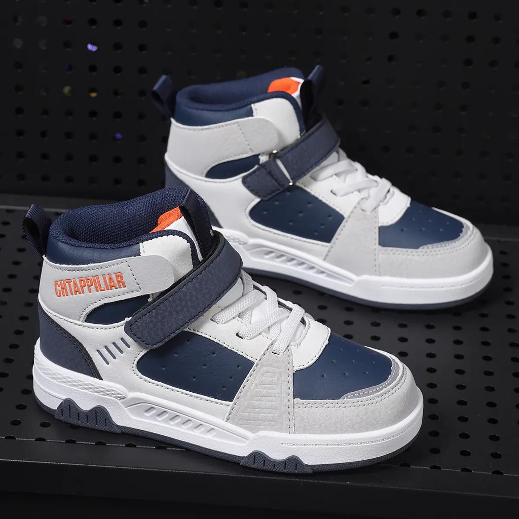 Children's High Top Microfiber Board Shoes for Sports Boys' Shoes