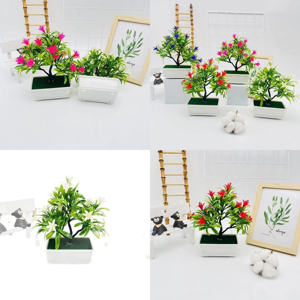 Plastic Cymbidium Tree Artificial Potted Plant For Event Decoration Photography Prop And Gifts