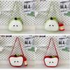 Elegant Apple Shaped Nylon Crossbody Bag With Inner Pocket For Daily Use