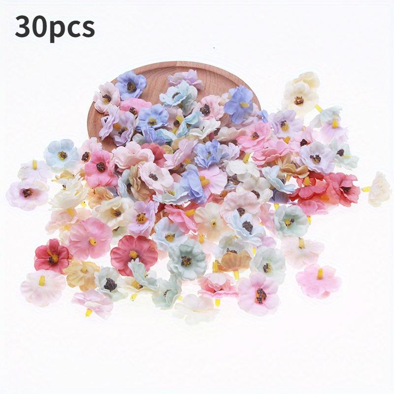 

30 шт. 3 см искусственная головка цветка маленькая ромашка шелковая ткань искусственные цветы аксессуары искусственные цветы декоративные материалы венок искусственные цветы 30pcs