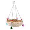 Safe Parrot Straw Durable Bird Toy Swing Nest Hanging On Birdcage