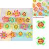 Flower Pattern Compass Mini Plastic Gyro Children Toy For Kids And Students