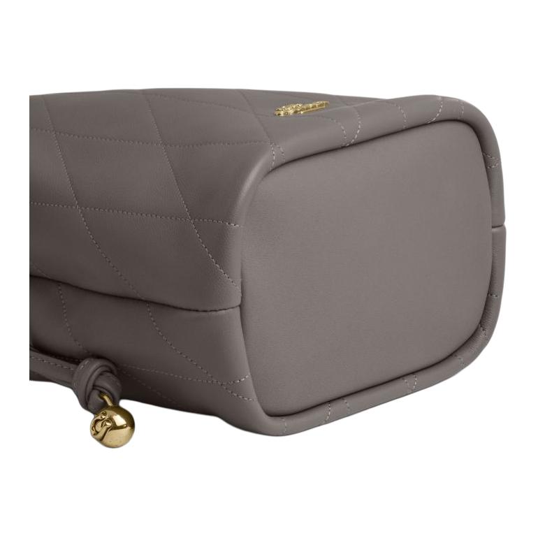 Coach 17 Brand Logo Sheepskin Shoulder Bag Small Women Shoulder Bag Gray CDB69-IMSLA