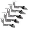5PCS Steel Metal Rolled Hemming Presser Feet Rolled Hemming Presser Foot for Thin/Thick Fabric Clothing Curtain Bedding