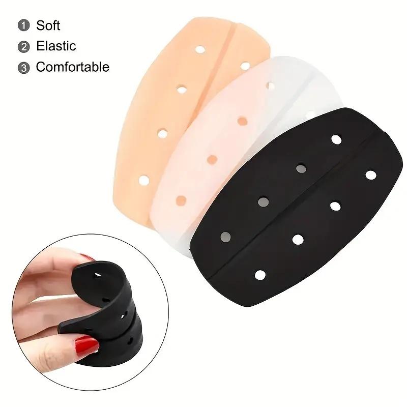 6pcs Silicone Shoulder Pads, Soft Non-Slip Bra Strap Cushions for Women's Lingerie
