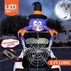 Joyfy 5 FT Halloween Inflatable Spider Decoration Trunk or Treat Car Decorations Kit with Built-in LED Light for Halloween Party
