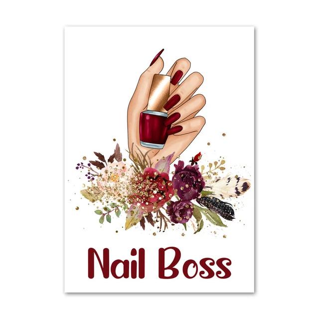 Hair  Salon Canvas Painting Decoration Aesthetic Wall Art Living Room Home Decor Gift