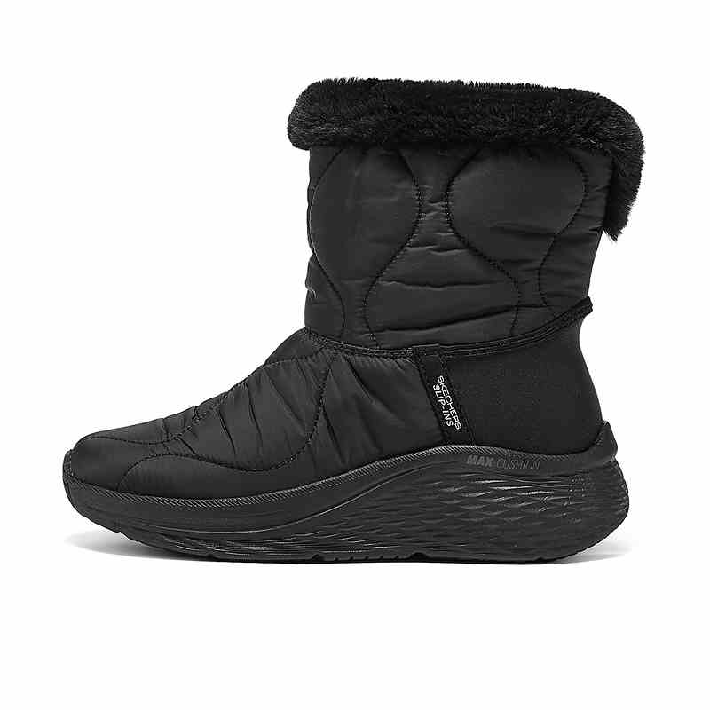 Skechers Slip-Ins Warm Durable Comfortable Mid-Calf Snow Boots Women boots Black 144384-BBK 36