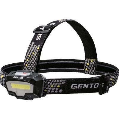 Phare LED GENTOS à piles AAA puissant 400 lumens 2 couleurs disjoncteur combiné lumière COB blanc/rouge CB-443D
