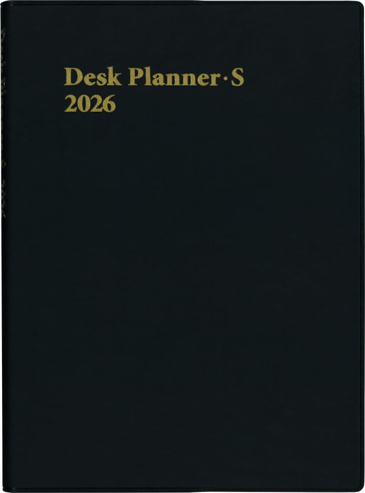 

Hakubunkan 2026 B6 Weekly Desk Planner with 203 January Spinner, Black, No. (Starts 2026) чёрный
