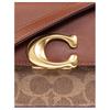 Coach 19 Signature Pattern Printed Leather Shoulder Bag Small Women Shoulder Bag Brown CAM19-B4XHG
