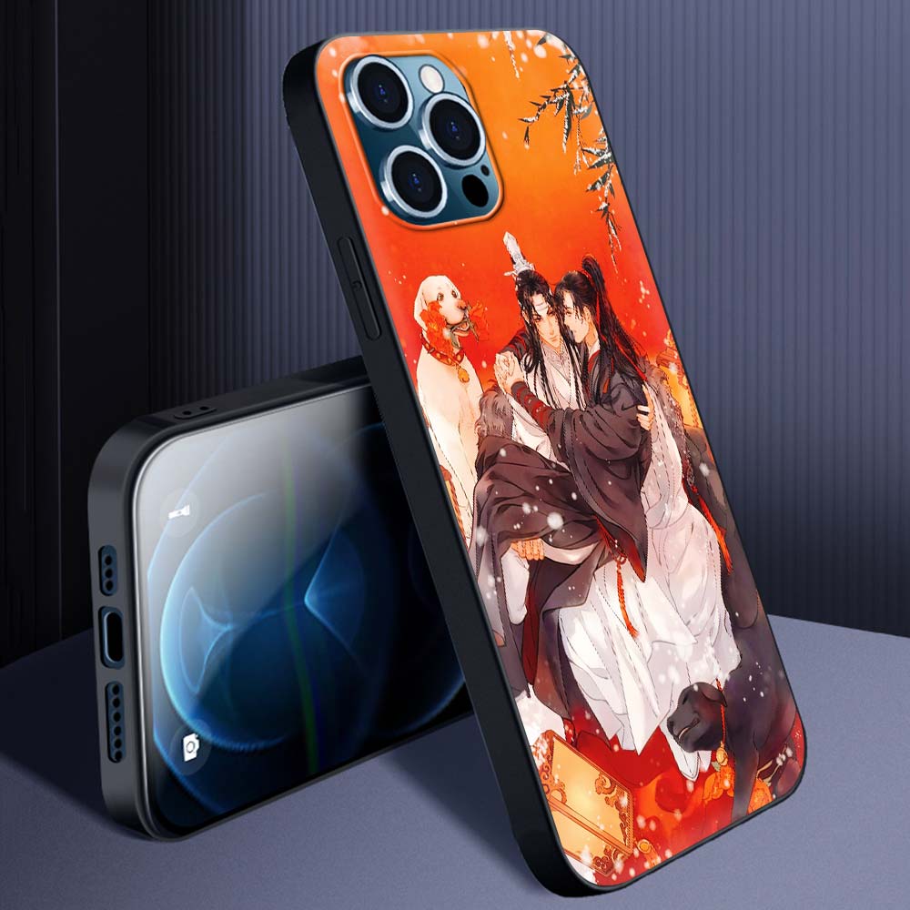 Mo Dao Zu Shi Wei Wuxian Anime Puzdro na knihy pre iPhone 13 14 11 12 Pro Max 7 8 Plus SE X XR XS Luxusný silikónový kryt Puzdrá na telefón