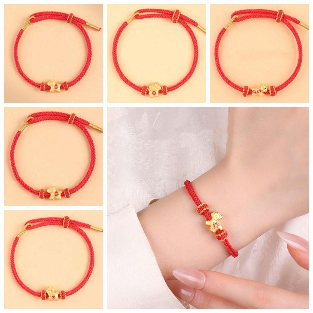 Wristband Horse Bead Bracelet Blessing Lucky Pony Fortune Bracelet Spring Festival