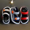 Sandali in pelle per ragazzi estivi per bambini Scarpe per bambini Scarpe piatte da spiaggia per bambini Sandali sportivi morbidi antiscivolo per bambini