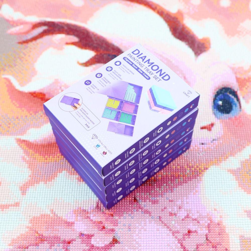 Multi-grid Diamond Sorting Tray Anti-spill Diamond Sorting Plate New Drill Storage Box Art Lovers