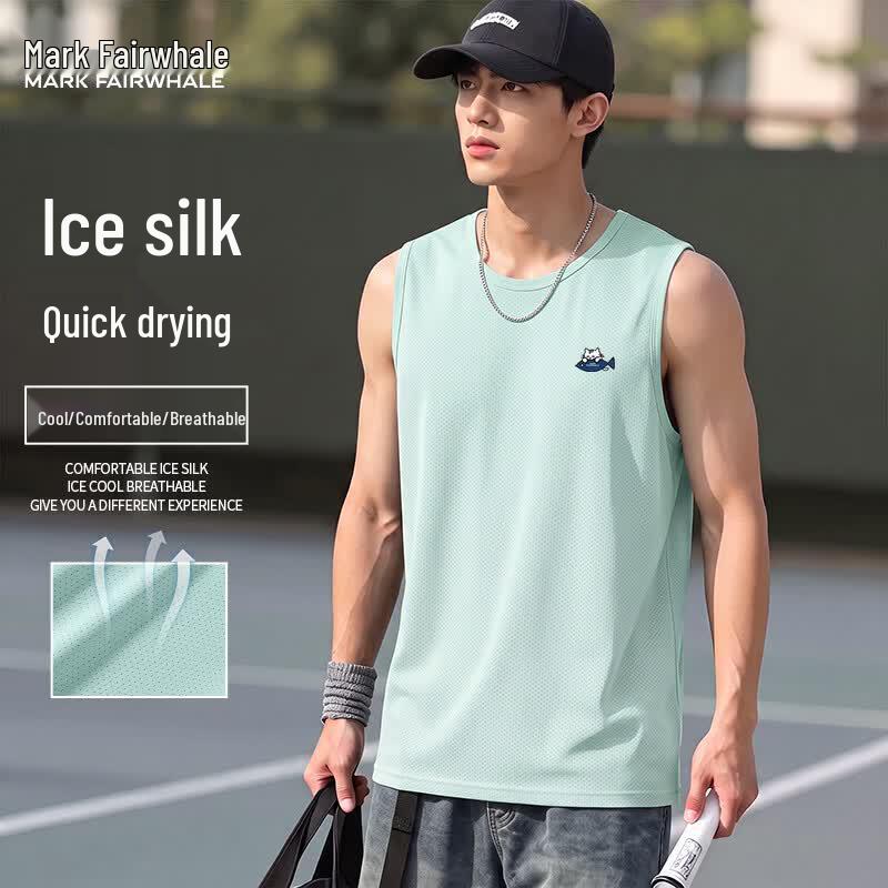 Mark Fairwhale Men's Ice Silk Cooling Mesh Tank Top