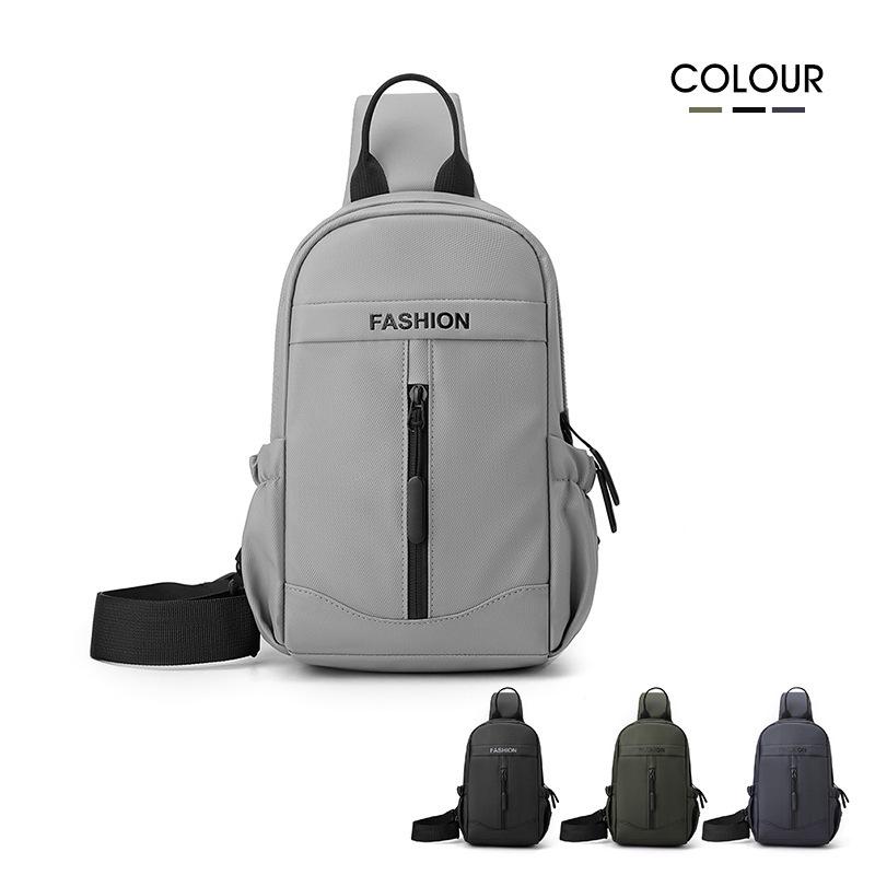 Trendy Men's Multifunctional Water-Repellent Crossbody Chest Bag and Backpack