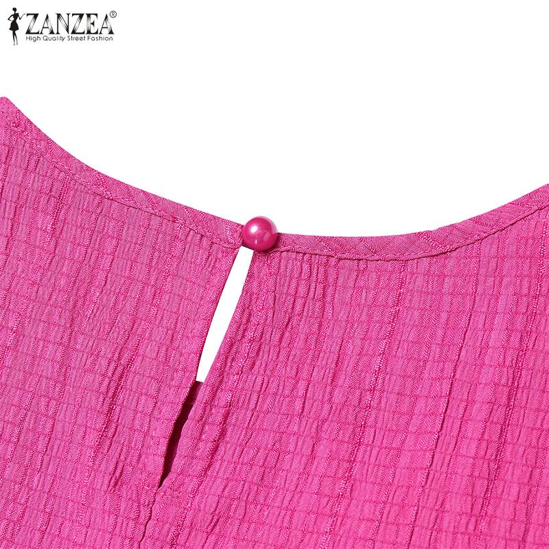 ZANZEA Damen Ärmellose Tanktops und Hosen Lässige Zweiteiler Anzugsets