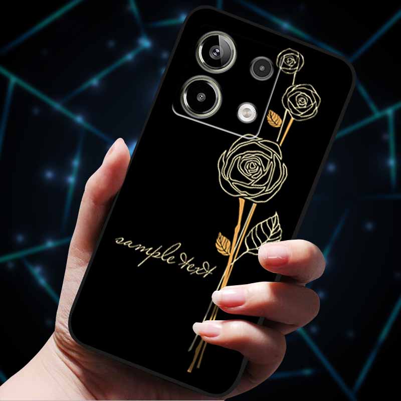 3D Flowers Emboss Fundas For Redmi Note 13 Case Note13Pro 5G Soft Silicone Phone Cases for Redmi Note 13 Pro Plus Back Cover Bag