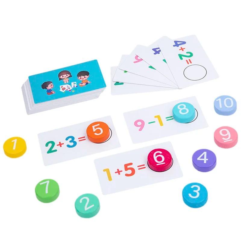 Mathematical Addition Subtractio Cards For Early Childhood Education Cards For Children's Enlightenment And Intellectual Toys