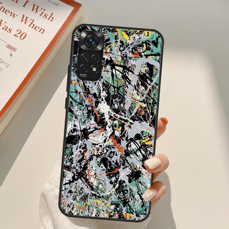 

Чехол с рисунком Джексона Поллока произвольной формы для Xiaomi Redmi Note 11 Pro 8 9 11S 10S 9S Note 10 Pro, чехол для Redmi 10 10C 9A 9C Redmi Note 8T