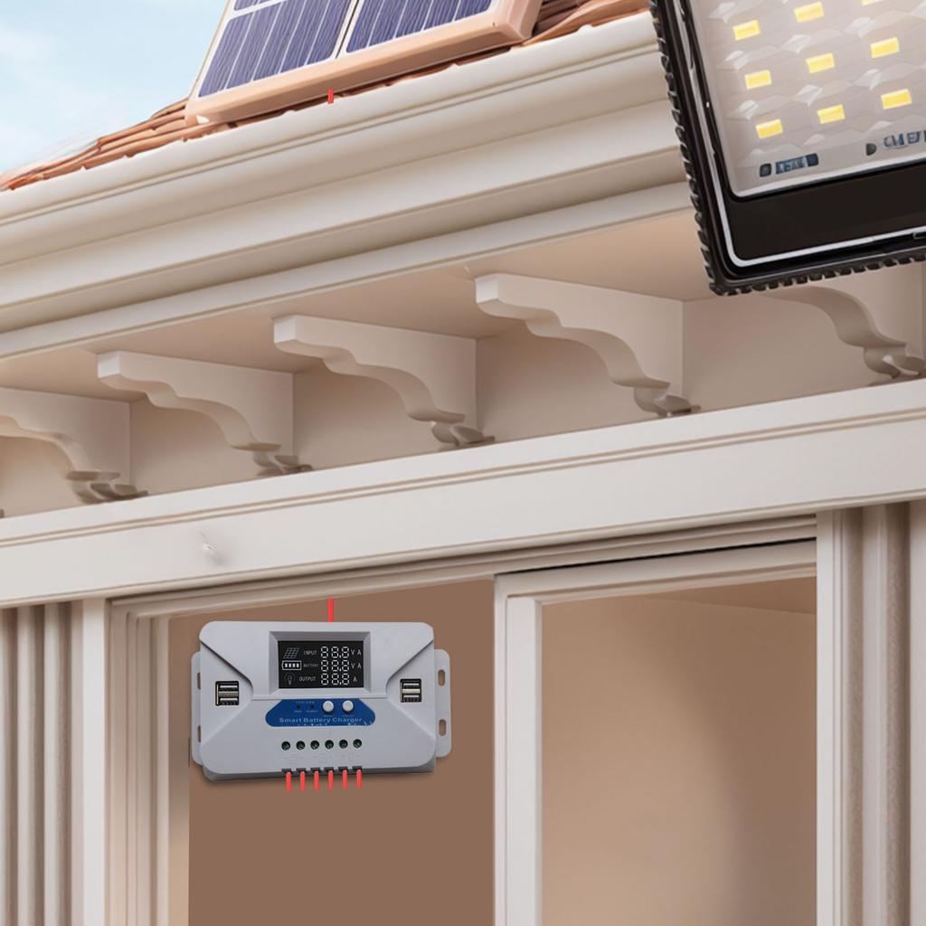 Solar Panel Regulator 12V/24V Aluminum Solar Plate Battery Regulator Street Light Controller For PWM 20A Solar Charge Controller